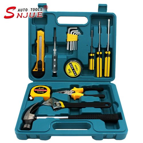 Hardware tools 16-piece gift combination tool box car home repair tool set hammer wrench