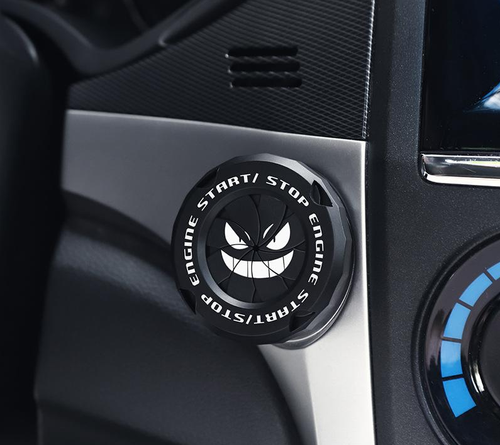 Car interior modification button ignition switch rotating protective cover motorcycle starter ring decorative ring