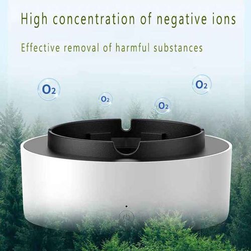Multifunctional ashtray smokeless ashtray, battery HEPA filter, can reduce smoke for home, office