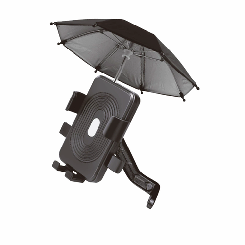 Mini parasol motorcycle phone holder cute bicycle phone holder with parasol