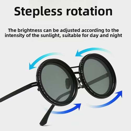 New ND9 adjustable sunglasses for men handmade neutral density mirror personality filter glasses polarized sunglasses