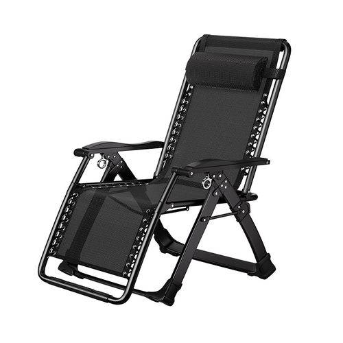 Recliner can sit or lie down folding chair nap chair office lazy home backrest chair