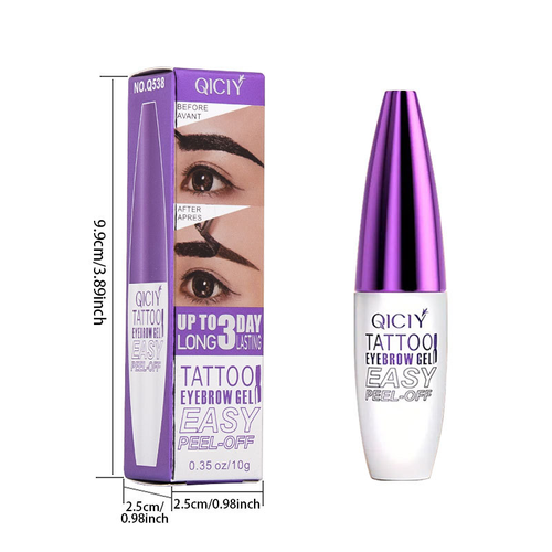 Eyebrow dye semi-permanent eyebrow pencil waterproof and sweat-proof natural long-lasting tear-off eyebrow dye