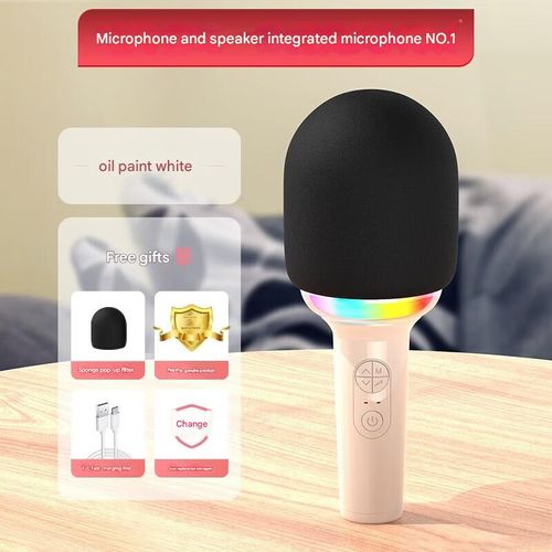 L8 with light microphone microphone audio all-in-one karaoke wireless home singing mobile phone dedicated