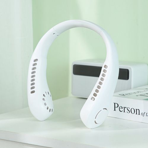 Ventilador de pescoço mini sem lâminas recarregável por USB, ventilador portátil para usar no pescoço