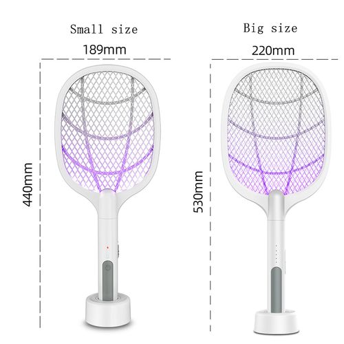 Rede elétrica anti‑mosquitos recarregável, com luz LED roxa atrativa para mosquitos