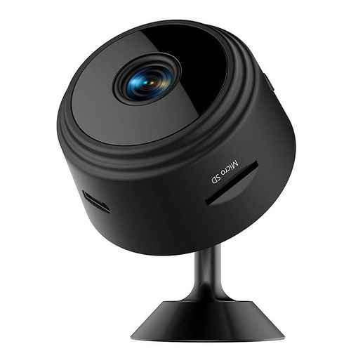 Câmera de monitoramento inteligente remoto WiFi sem fio HD, câmera de vigilância interna doméstica com visão noturna