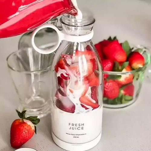 Liquidificador portátil doméstico para sucos, copo misturador com lâminas de aço inoxidável