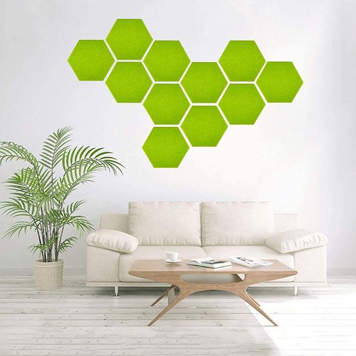 Hexagonal sound-absorbing wall sticker