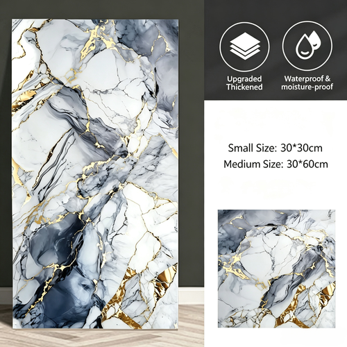 Marble gold-plated wall sticker(10 tablets)