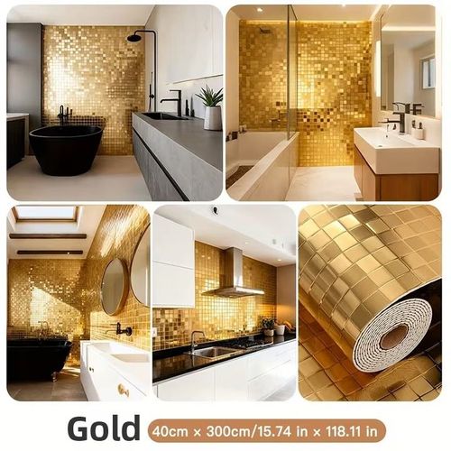 Mosaic metal wall sticker