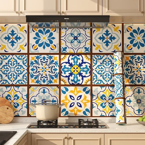 Bohemian style wallpaper