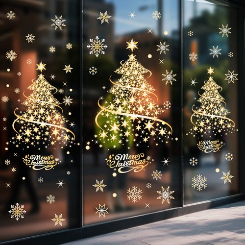 Christmas snowflake sticker
