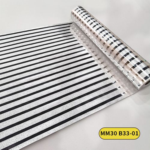 Metal stripe wall sticker