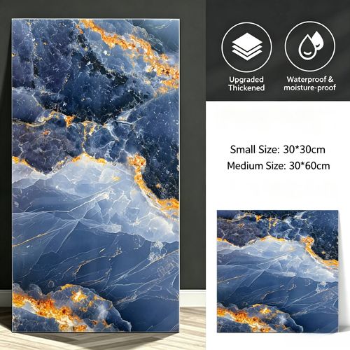 Marble gold-plated wall sticker(10 tablets)