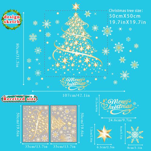 Christmas snowflake sticker