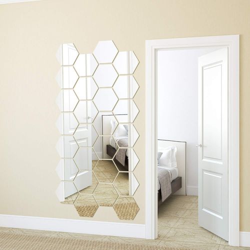 Hexagonal acrylic wall sticker