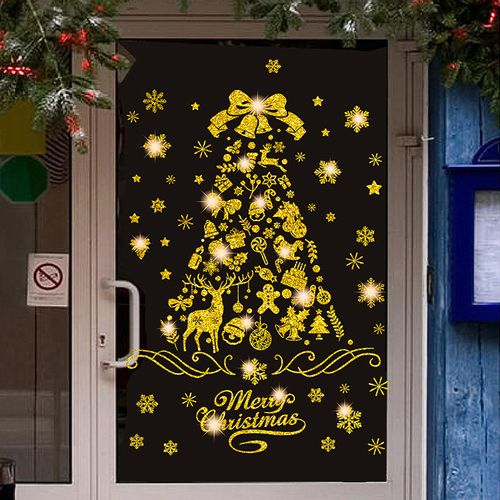 Christmas door and window stickers