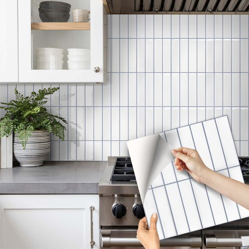 Striped tile wall sticker