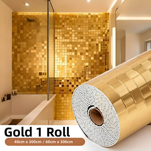 Mosaic metal wall sticker