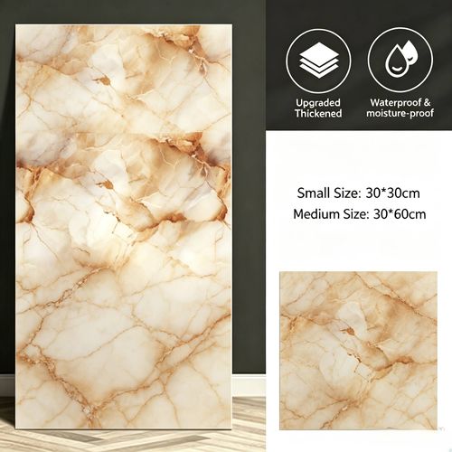 Marble gold-plated wall sticker(10 tablets)