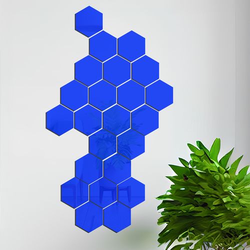 Hexagonal acrylic wall sticker
