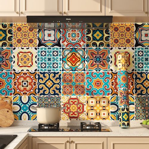 Bohemian style wallpaper