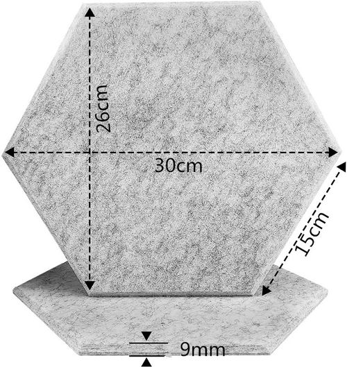 Hexagonal sound-absorbing wall sticker