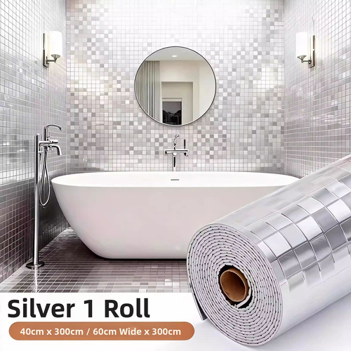 Mosaic metal wall sticker
