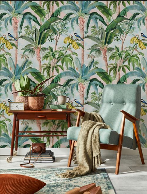 Bohemian ethnic style wallpaper