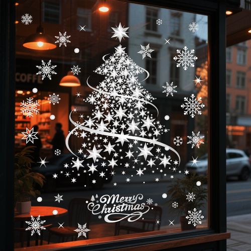 Christmas snowflake sticker