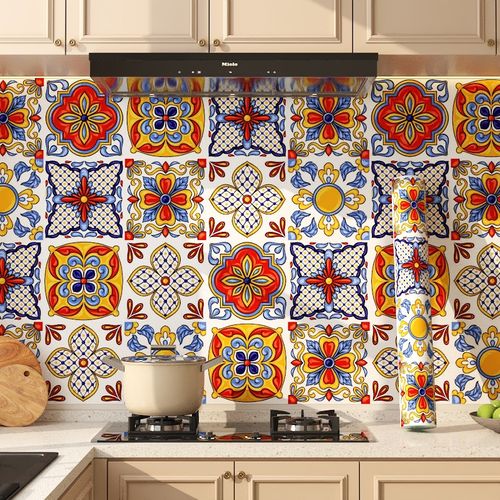 Bohemian style wallpaper