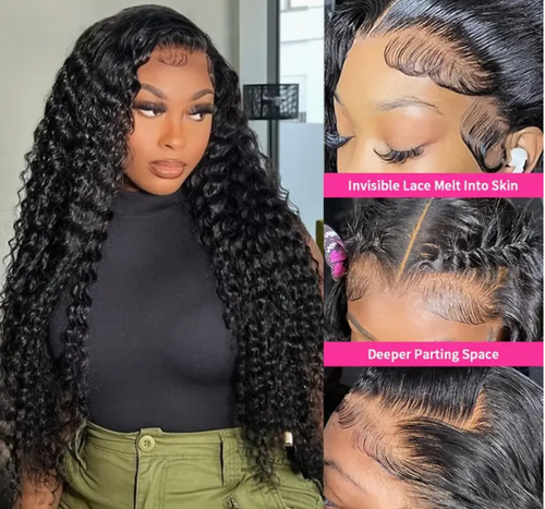 Deep Wave Lace Front Wigs Human Hair