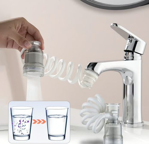 Stretchable Extension Faucet with Filter💦