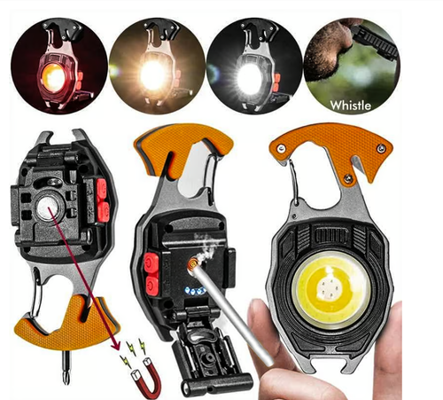 Powerful Beast Multifunction Keychain Flashlight