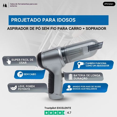 Aspirador de mão 3 em 1, adequado para limpeza de casa, carro e escritório