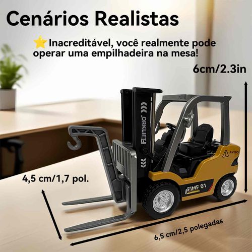Metal Empilhadeira com controle remoto miniatura