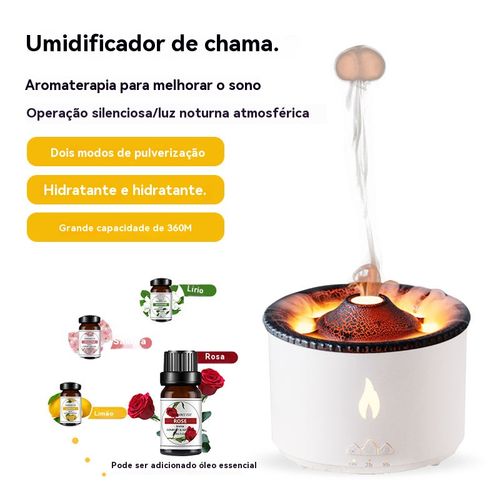 Difusor de Aromas 3D Flame Volcano