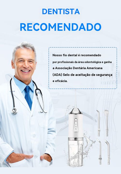 Water flosser portátil limpador de dentes de viagem escova de dentes portátil fio dental oral irrigador