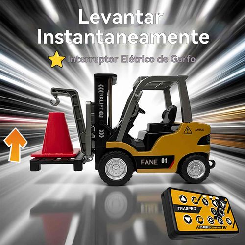 Metal Empilhadeira com controle remoto miniatura