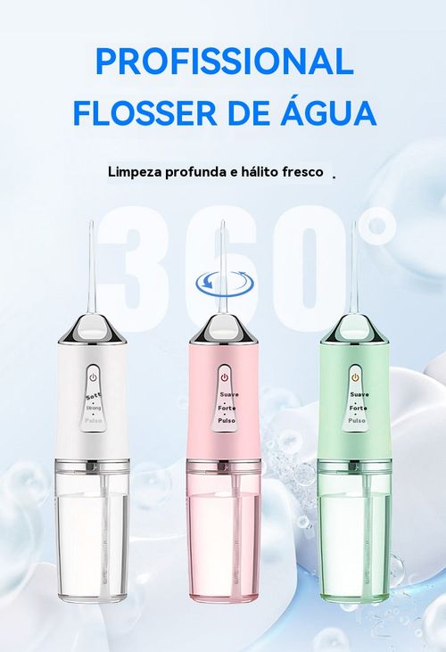 Water flosser portátil limpador de dentes de viagem escova de dentes portátil fio dental oral irrigador
