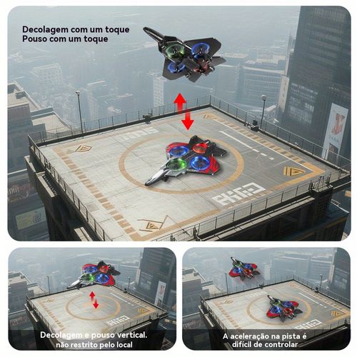 Drone a jato de combate RC de alta velocidade - a emoção aérea definitiva