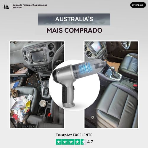 Aspirador de mão 3 em 1, adequado para limpeza de casa, carro e escritório