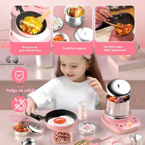 Conjunto de 22 peças Melhor presente para crianças crianças de cozinha real Mini brinquedos de cozinha