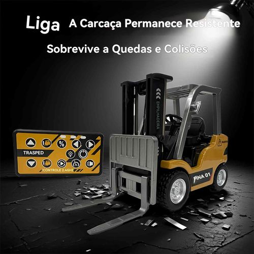 Metal Empilhadeira com controle remoto miniatura