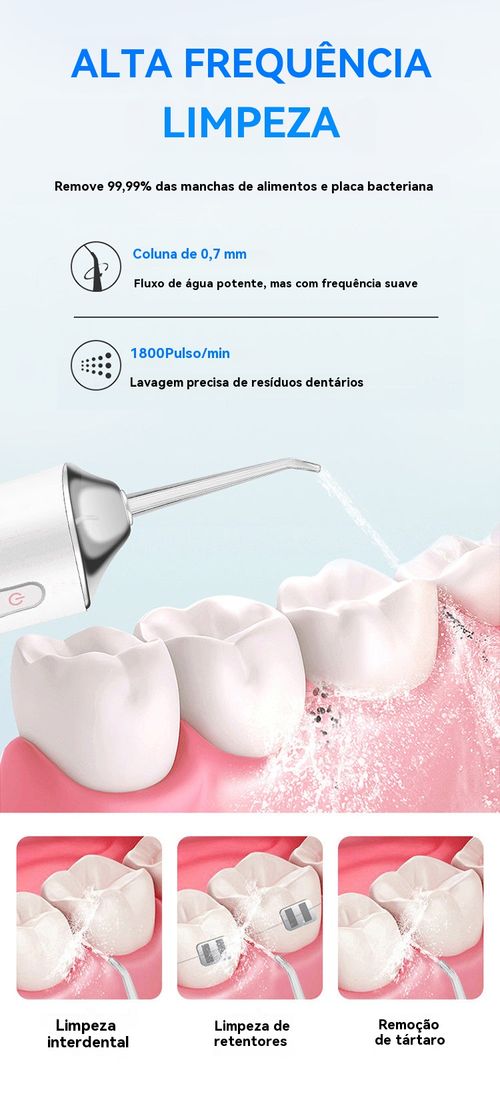 Water flosser portátil limpador de dentes de viagem escova de dentes portátil fio dental oral irrigador