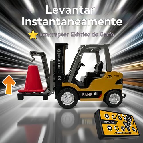 Metal Empilhadeira com controle remoto miniatura