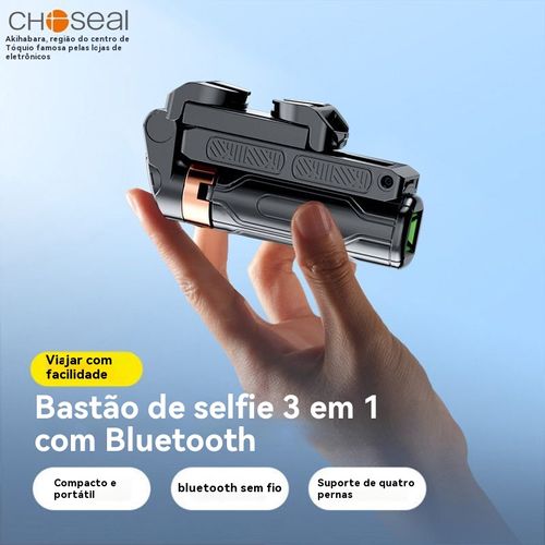 bluetooth Bastão para selfies com dupla finalidade de 360 graus