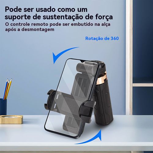 bluetooth Bastão para selfies com dupla finalidade de 360 graus