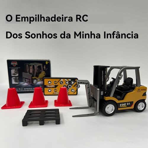 Metal Empilhadeira com controle remoto miniatura